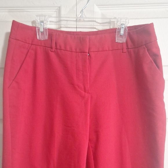 Apt. 9 Straight Leg Trousers Pants - 8 - Christmas Red - Picture 2 of 9